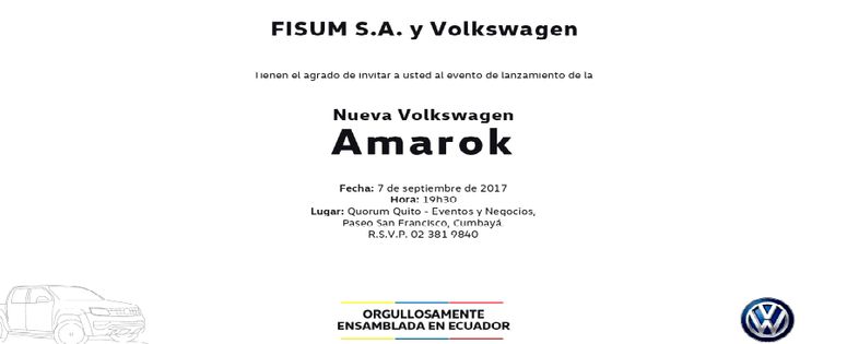 Lanzamiento oficial camionetas Amarok-Volksvagen