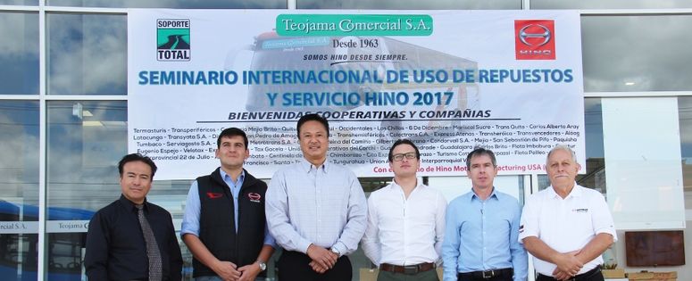 Teojama Comercial dictó el Seminario Internacional Uso de Repuestos y Servicio Hino 2017