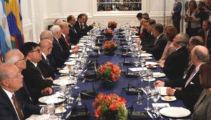 El Presidente de Estados Unidos había pedido a los países que comparten sus preocupaciones sobre el gobierno de Nicolás Maduro que asistieran a una cena