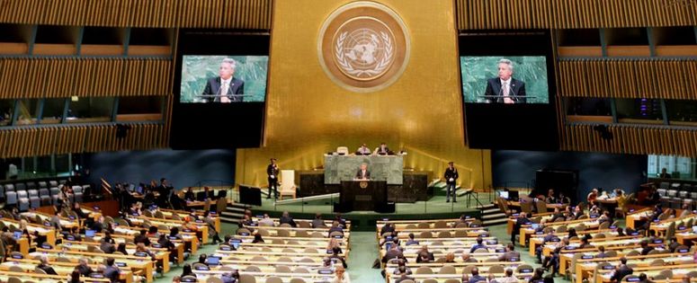 El presidente Lenín Moreno llegó ayer a la 72ª Asamblea de las Naciones Unidas