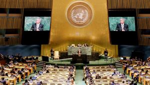 El presidente Lenín Moreno llegó ayer a la 72ª Asamblea de las Naciones Unidas