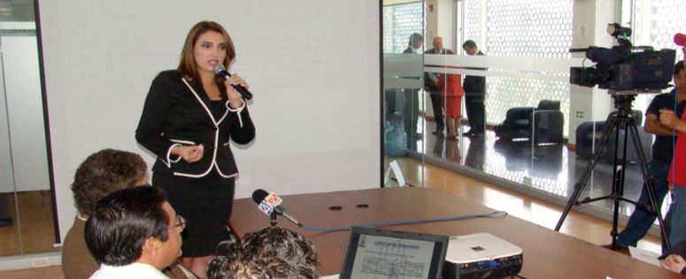 Audiencia de formulación de cargos a María Sol Larrea
