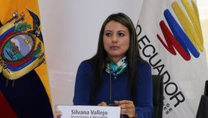 Laura Vallejo como Directora General del Servicio Nacional de Contratación Pública (Sercop)