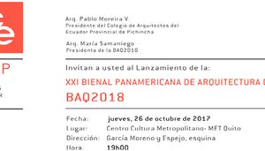 XXI edición de la Bienal Panamericana de Arquitectura de Quito