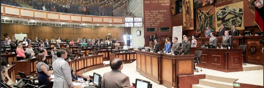 En el pleno de la Asamblea Nacional, los legisladores están convocados para discutir en único debate la proforma presupuestaria 2018 y la cuatrianual 2018-2021
