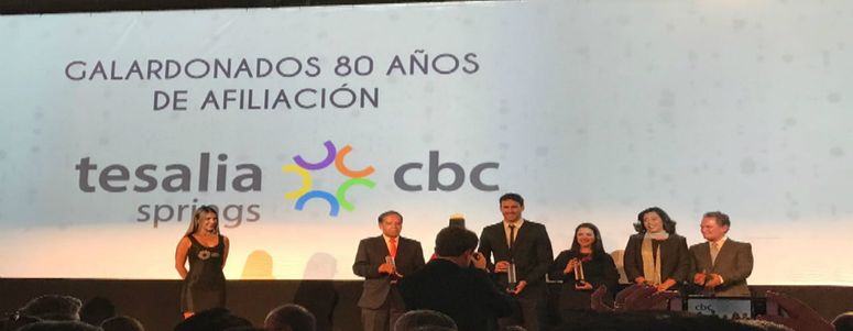 Tesalia cbc fue reconocida por la Cámara de Industrias y Producción al cumplirse 80 años de caminar juntos por el desarrollo del Ecuador 