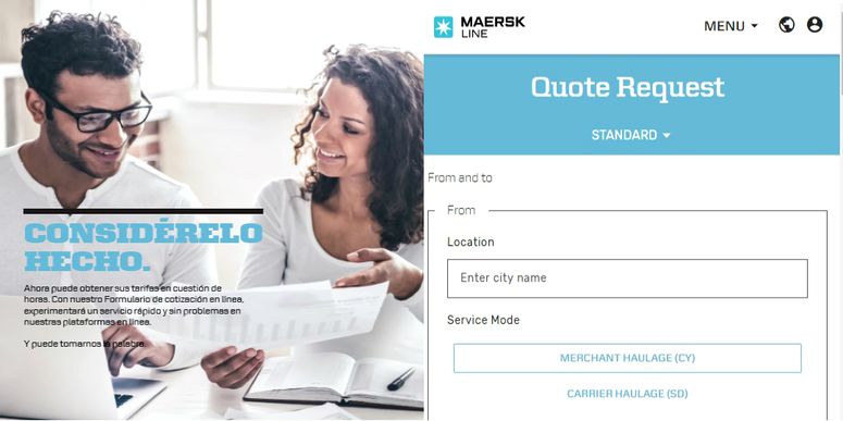 Maersk Line ha desarrollado un conjunto de herramientas en línea, con el fin de brindar soluciones inmediatas y eficientes