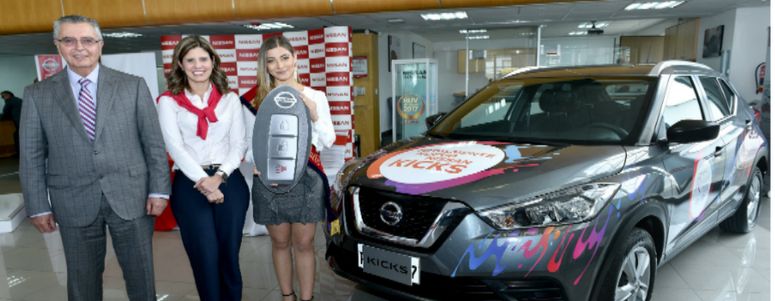 Ana Carolina Carvajal recibió un flamante Nissan Kicks