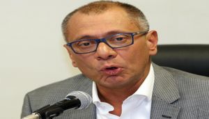 El plazo de ausencia temporal de Jorge Glas en el cargo de vicepresidente termina hoy