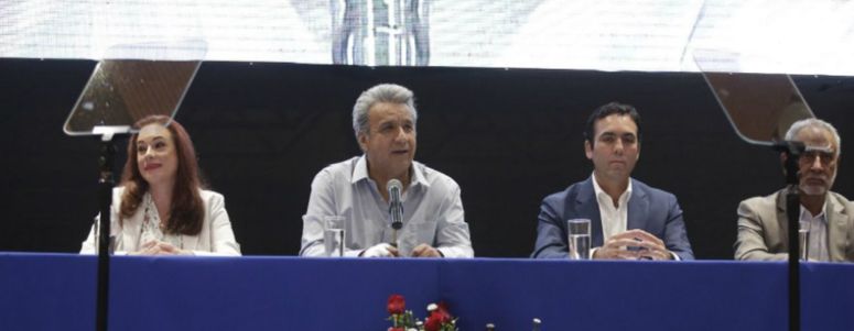 Lenín Moreno, planteó una exoneración en el pago del impuesto a la renta (IR)durante los primeros 10 años de la operación de la Refinería de Manabí