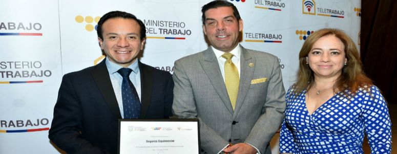 Seguros Equinoccial recibe reconocimiento por su programa de teletrabajo