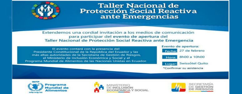 Taller nacional de protección social reactiva ante emergencias
