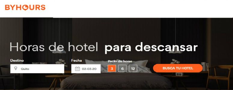 Byhours llega a Ecuador, la 'app' que ofrece microestancias en hoteles