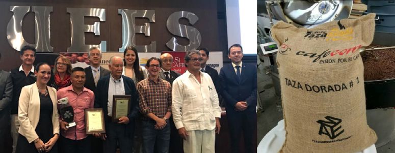 Arribó a Chicago el café ganador de Taza Dorada 2017