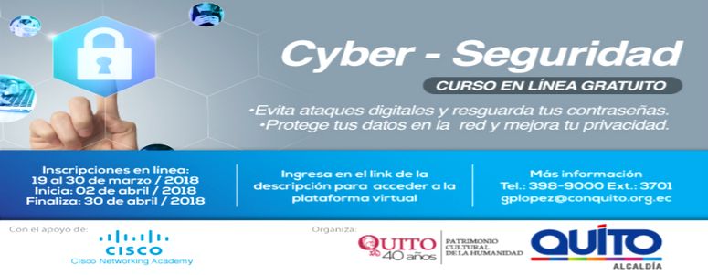 Cisco Academy y ConQuito dictarán curso de ciber seguridad 