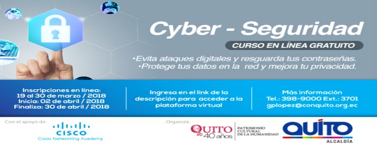 Cisco Academy y ConQuito dictarán curso de ciber seguridad 