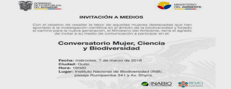 Conversatorio: “Mujer, Ciencia y Biodiversidad”