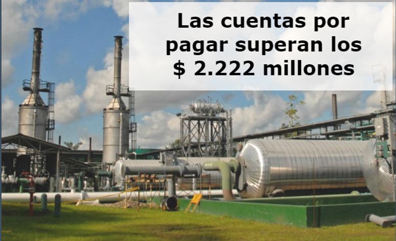 Las cuentas de Petroamazonas por pagar superan los 2.222 millones de dólares