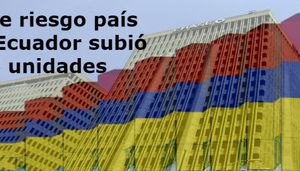 El índice riesgo país en el Ecuador subió 65 unidades